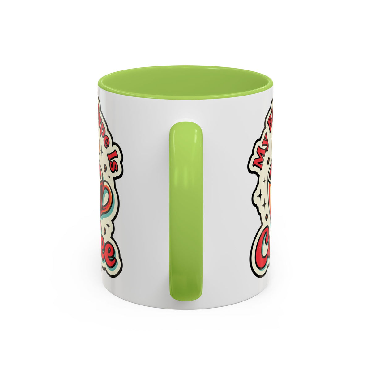 Coffee Mug - "My Blood Type Is Coffee" Accent Ceramic Mug (11oz & 15oz)