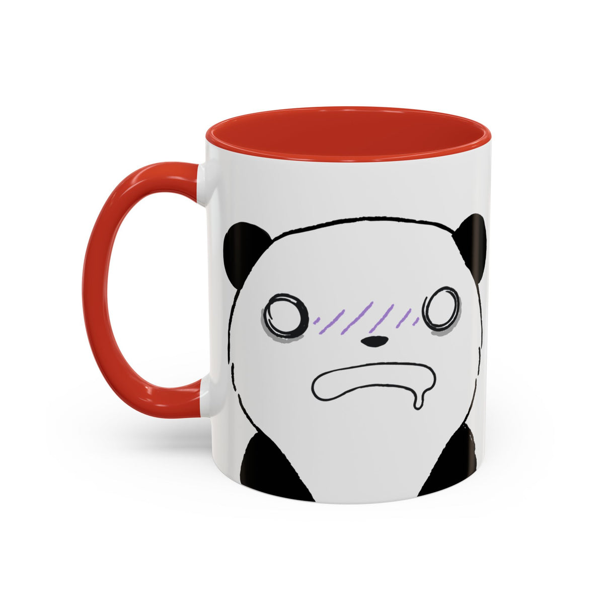 Just Give Me My Coffee!!! Accent Mug — Panda Coffee Lover Gift (11/15oz)