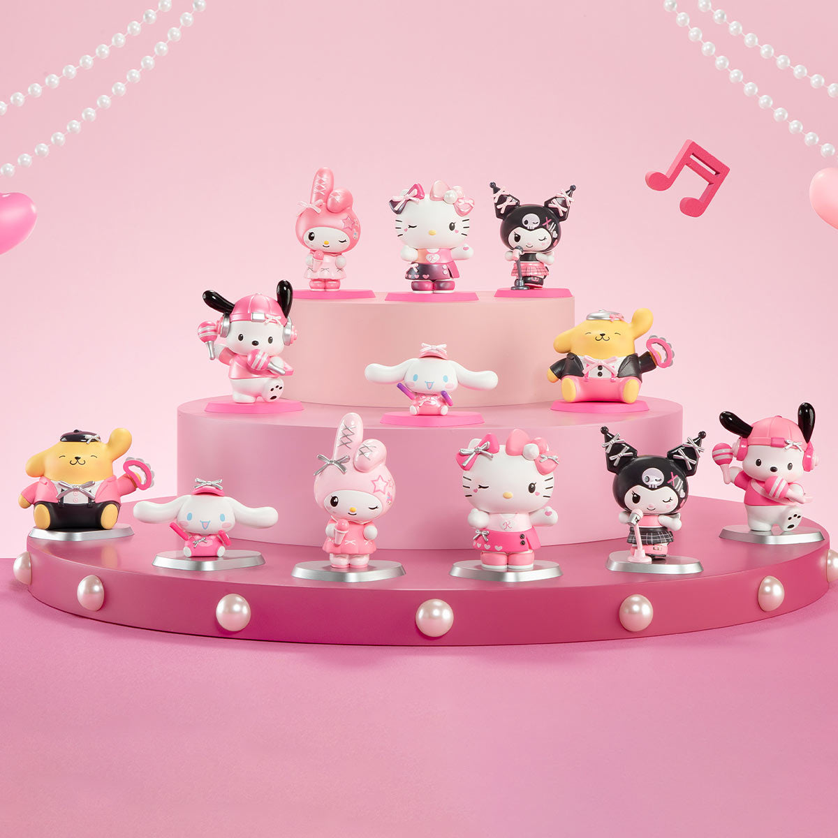 Hello Kitty and Friends Pink Party Series Blind Box Figure | POP MART