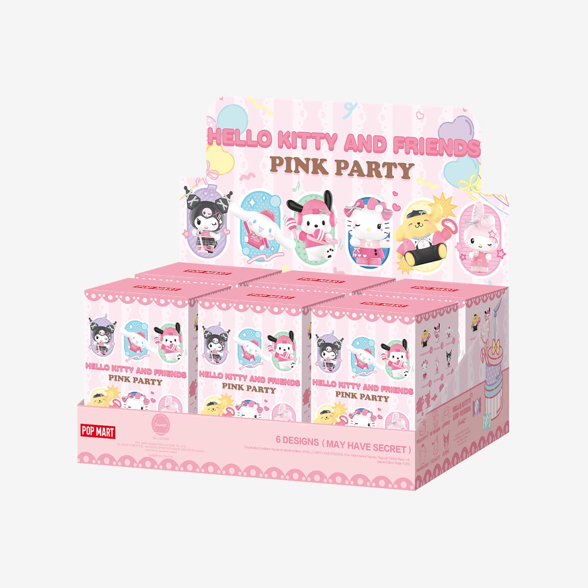 Hello Kitty and Friends Pink Party Series Blind Box Figure | POP MART