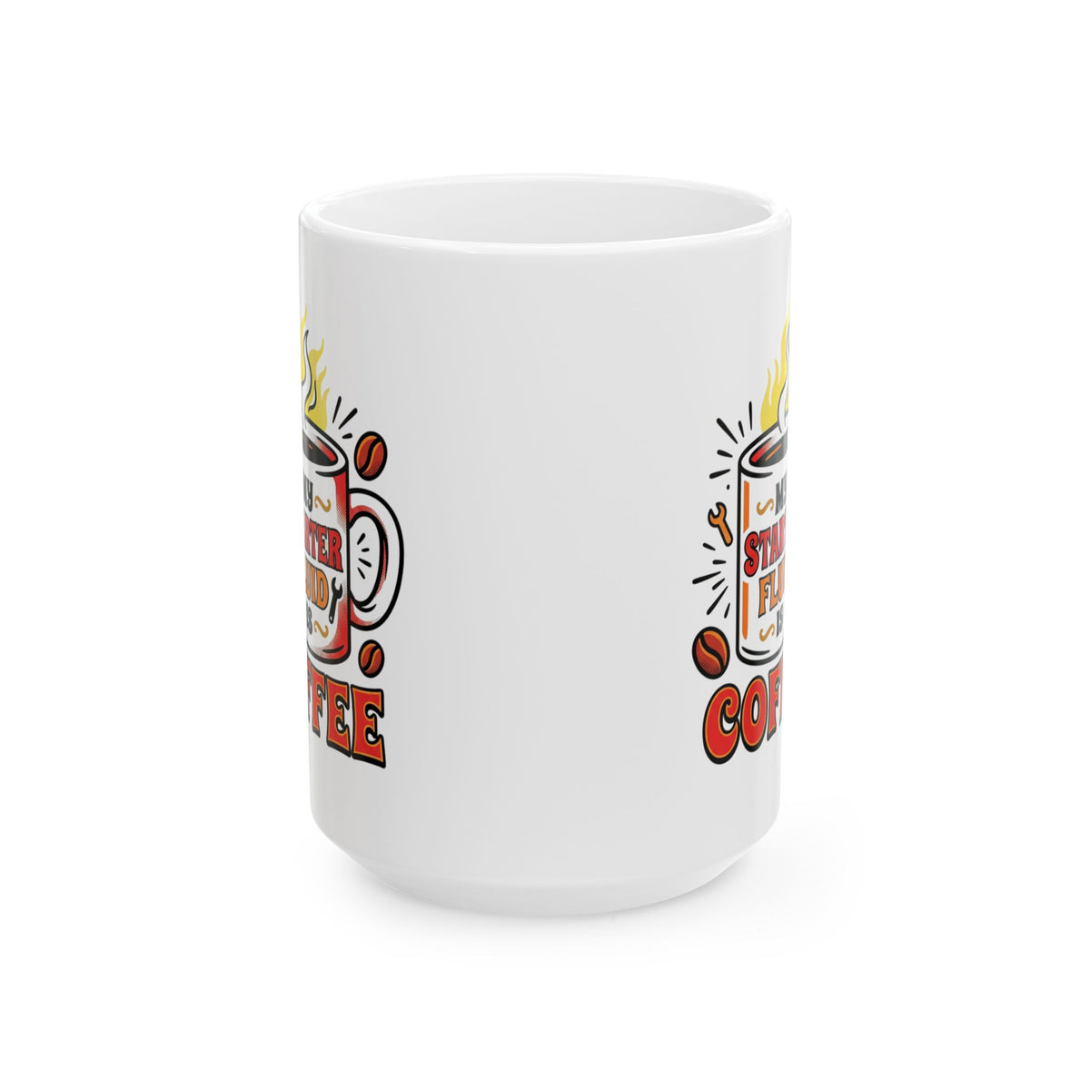 Coffee Lover Ceramic Mug — Retro 'But First Coffee' Design (11oz & 15oz)