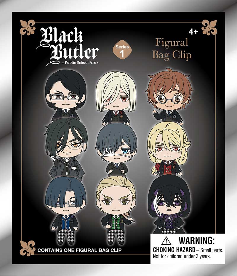 Black Butler 3D Foam Bag Clip Bling Bag
