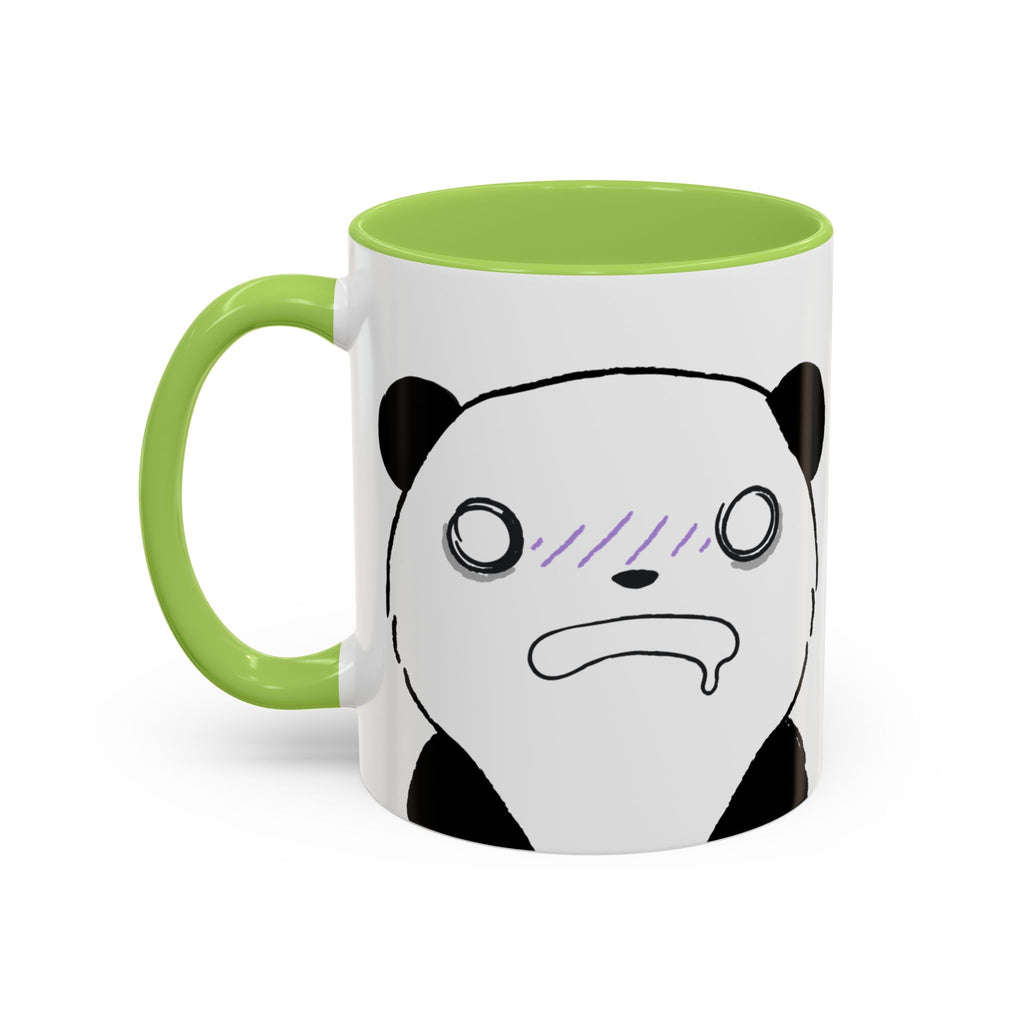 Just Give Me My Coffee!!! Accent Mug — Panda Coffee Lover Gift (11/15oz)