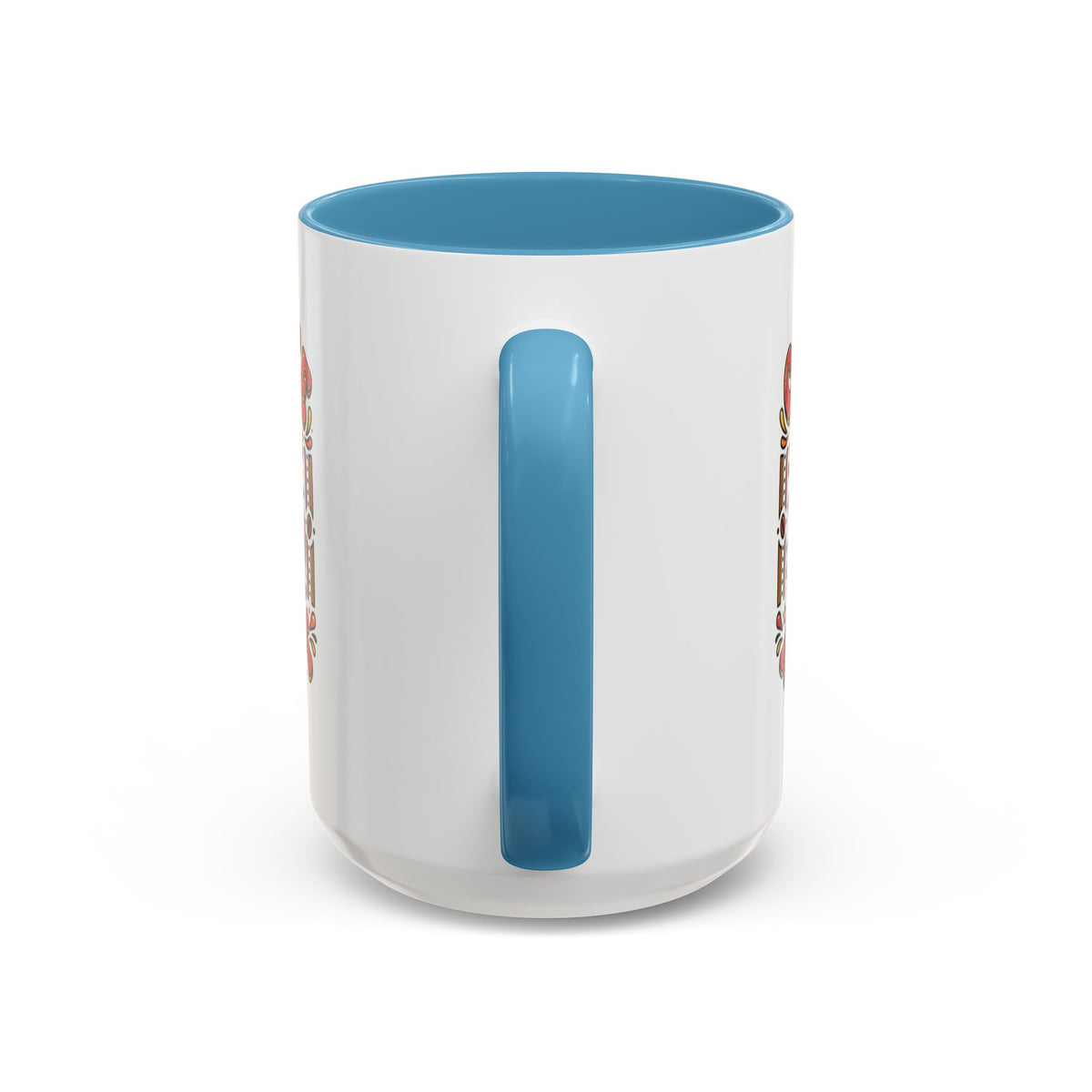 Coffee Addict Accent Mug — "Coffee Power" Retro Coffee Lover Gift (11oz/15oz)