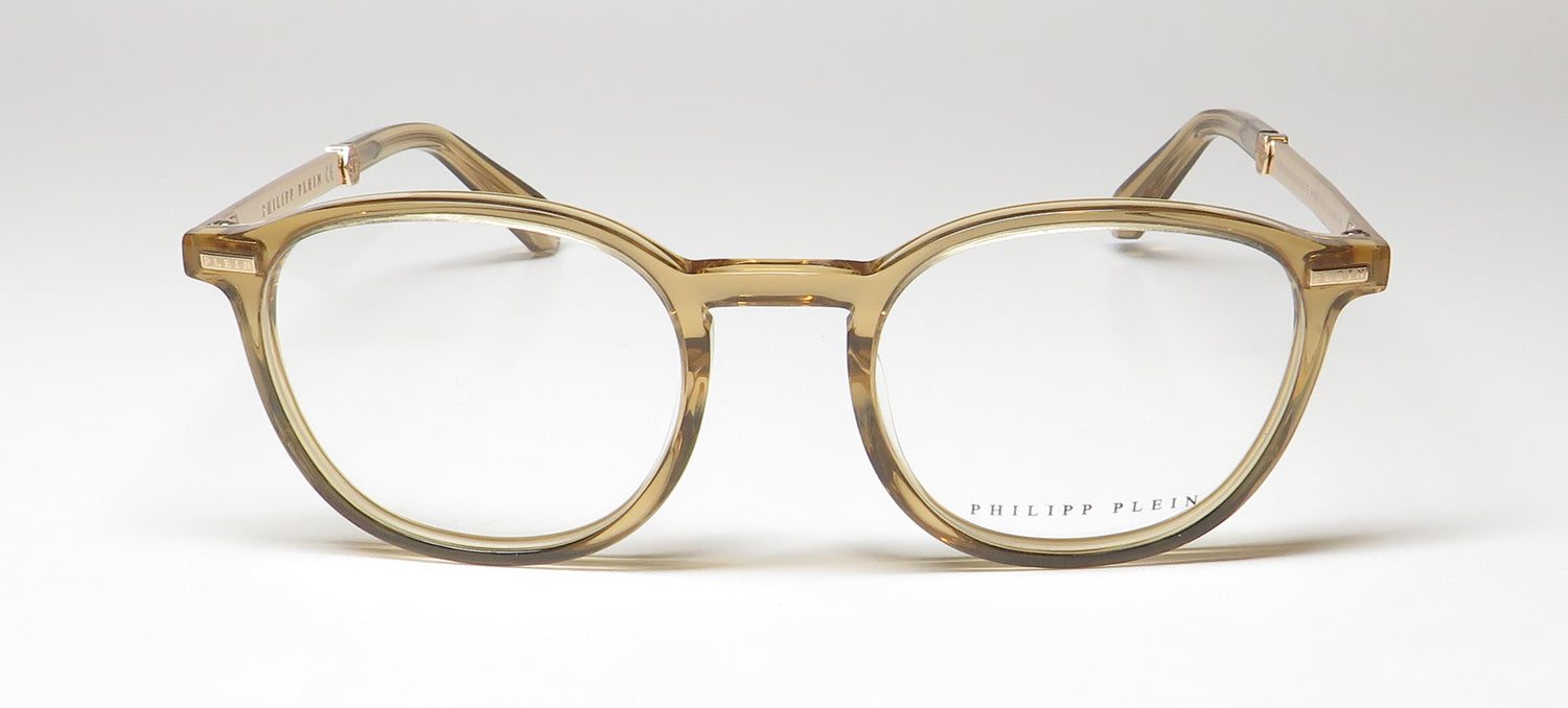 Philipp Plein Vpp057 Plein Gold Silhouette Eyeglasses