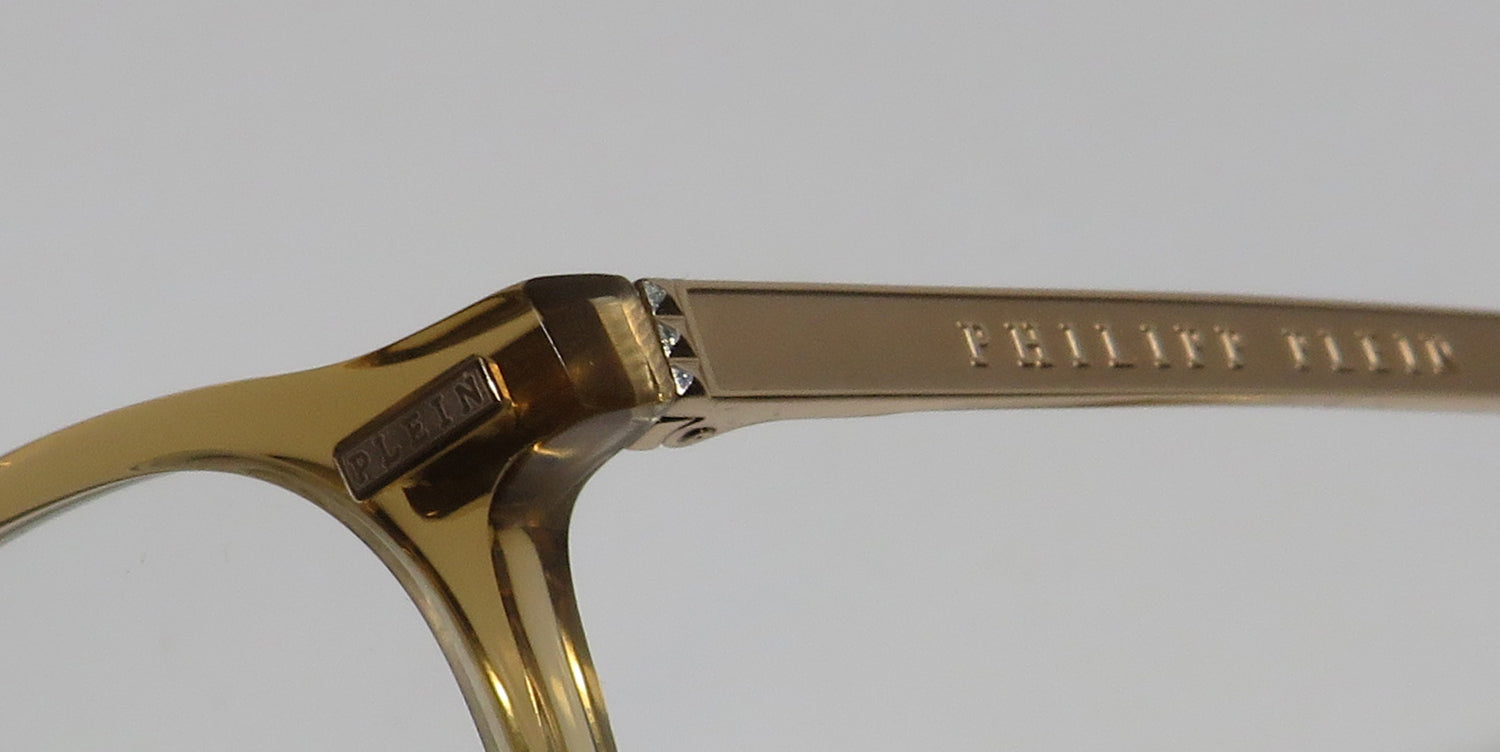 Philipp Plein Vpp057 Plein Gold Silhouette Eyeglasses