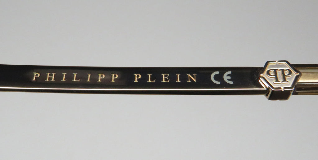 Philipp Plein Vpp057 Plein Gold Silhouette Eyeglasses