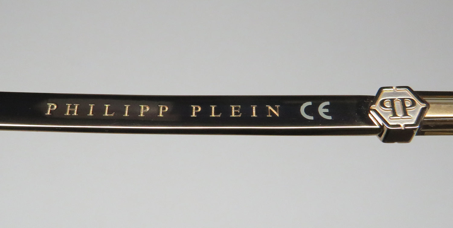 Philipp Plein Vpp057 Plein Gold Silhouette Eyeglasses