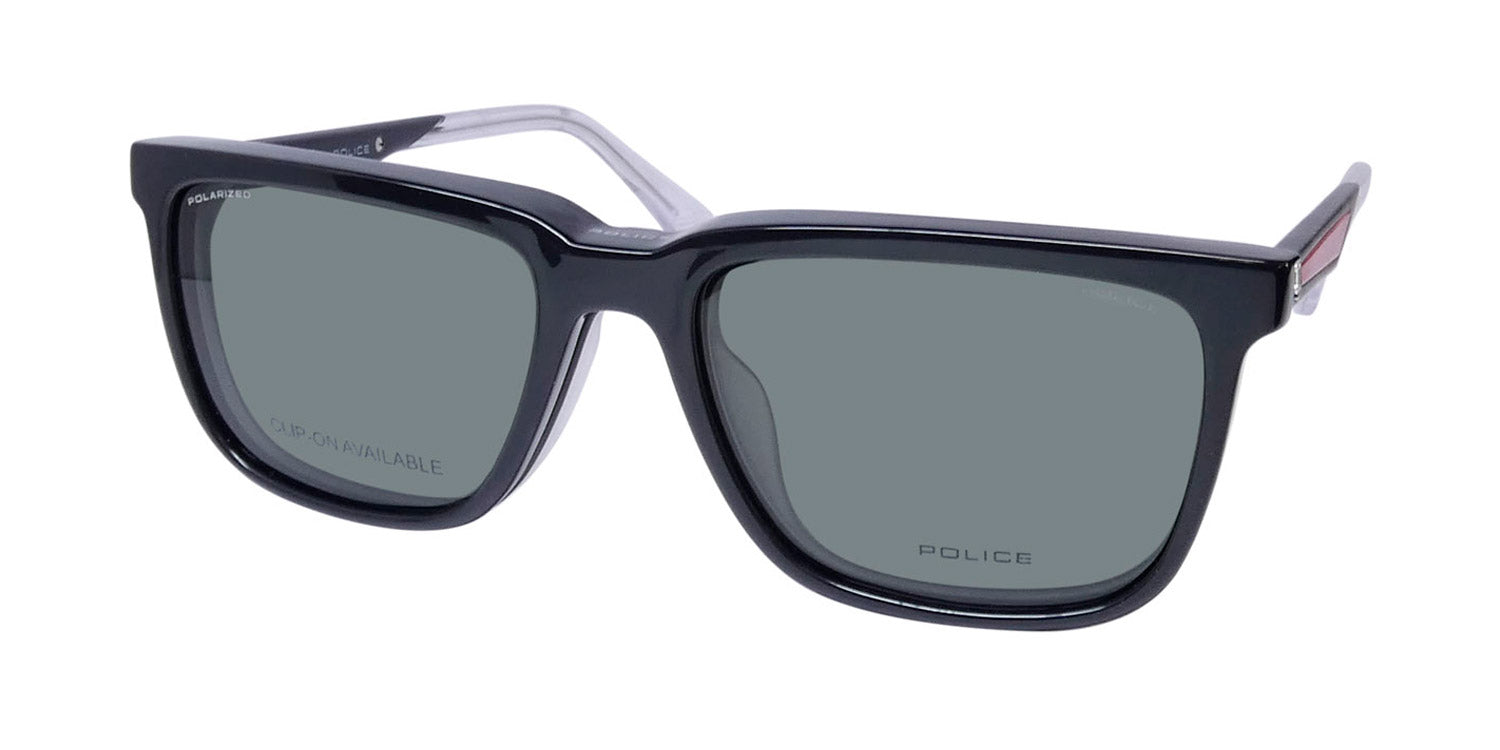 Police Vplf01 Groove 1 Clip-On Eyeglasses