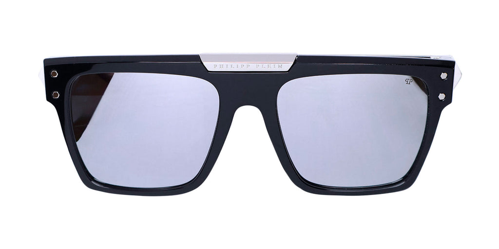 Philipp Plein Spp080 Plein Badge 23kt Gp Sunglasses