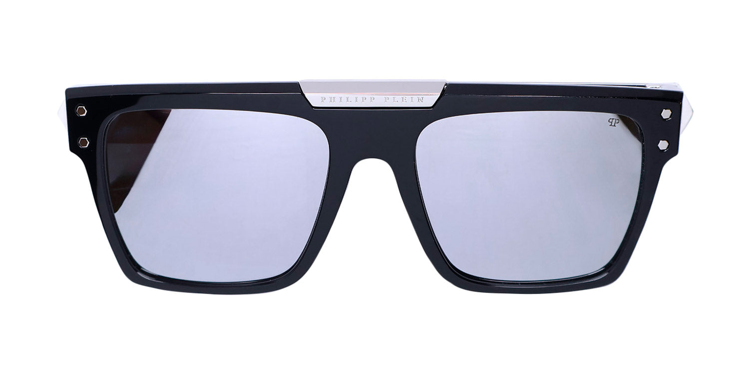 Philipp Plein Spp080 Plein Badge 23kt Gp Sunglasses