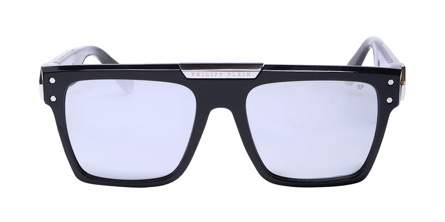 Philipp Plein Spp080 Plein Badge 23kt Gp Sunglasses
