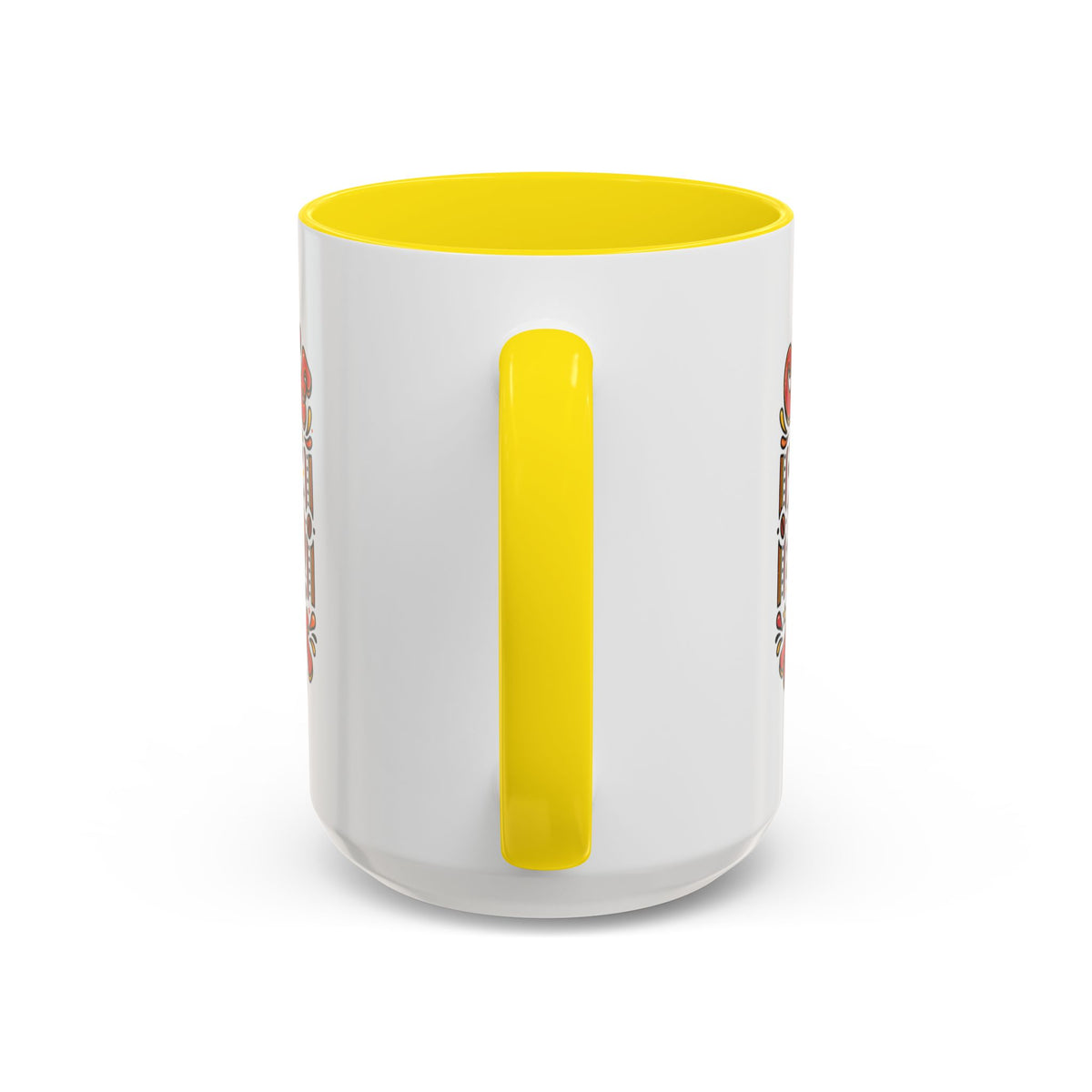 Coffee Addict Accent Mug — "Coffee Power" Retro Coffee Lover Gift (11oz/15oz)
