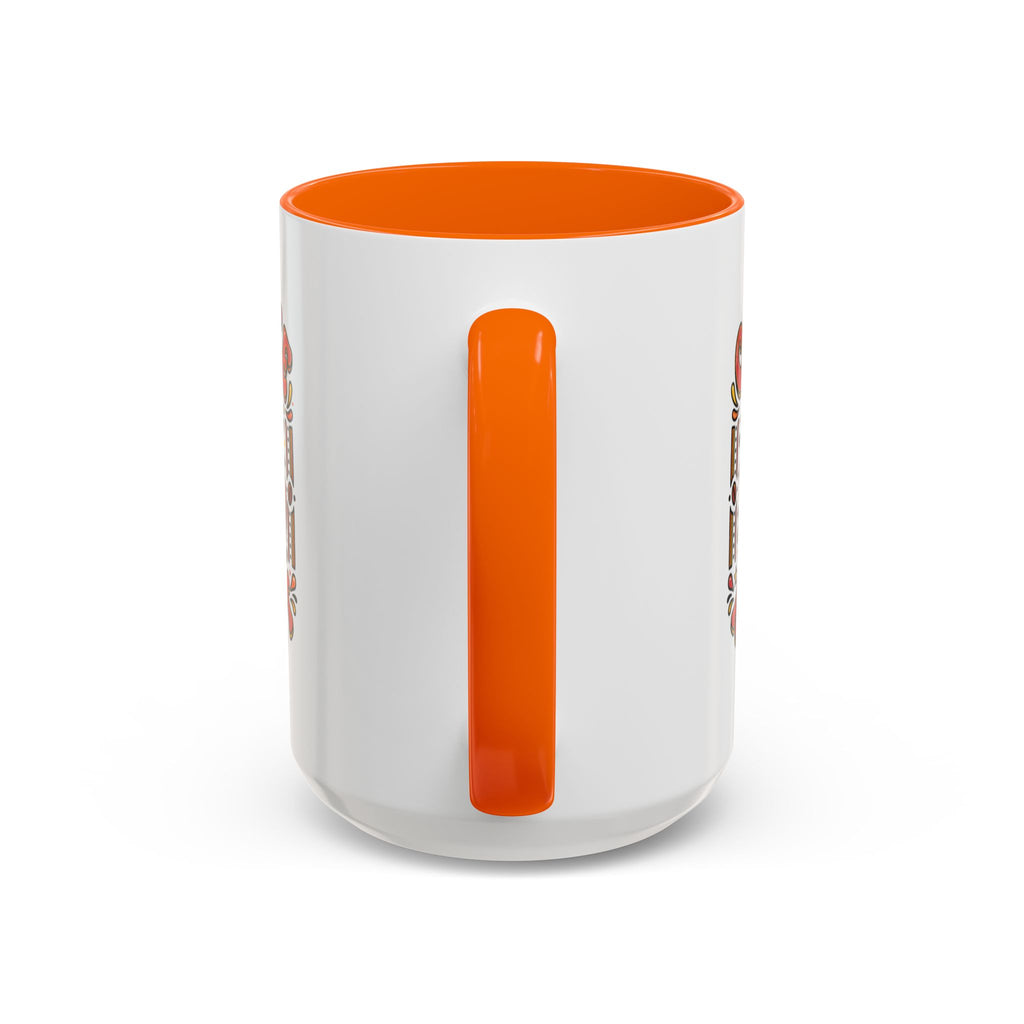 Coffee Addict Accent Mug — "Coffee Power" Retro Coffee Lover Gift (11oz/15oz)