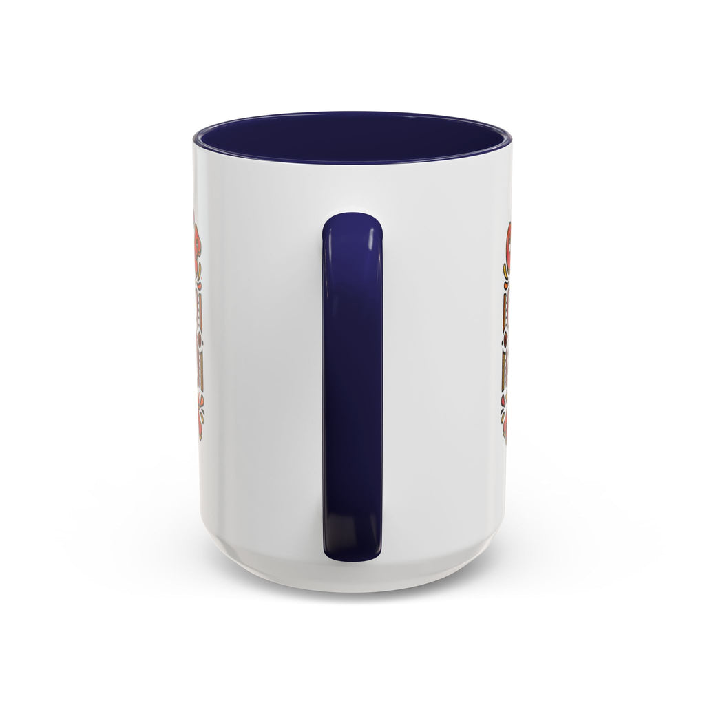 Coffee Addict Accent Mug — "Coffee Power" Retro Coffee Lover Gift (11oz/15oz)