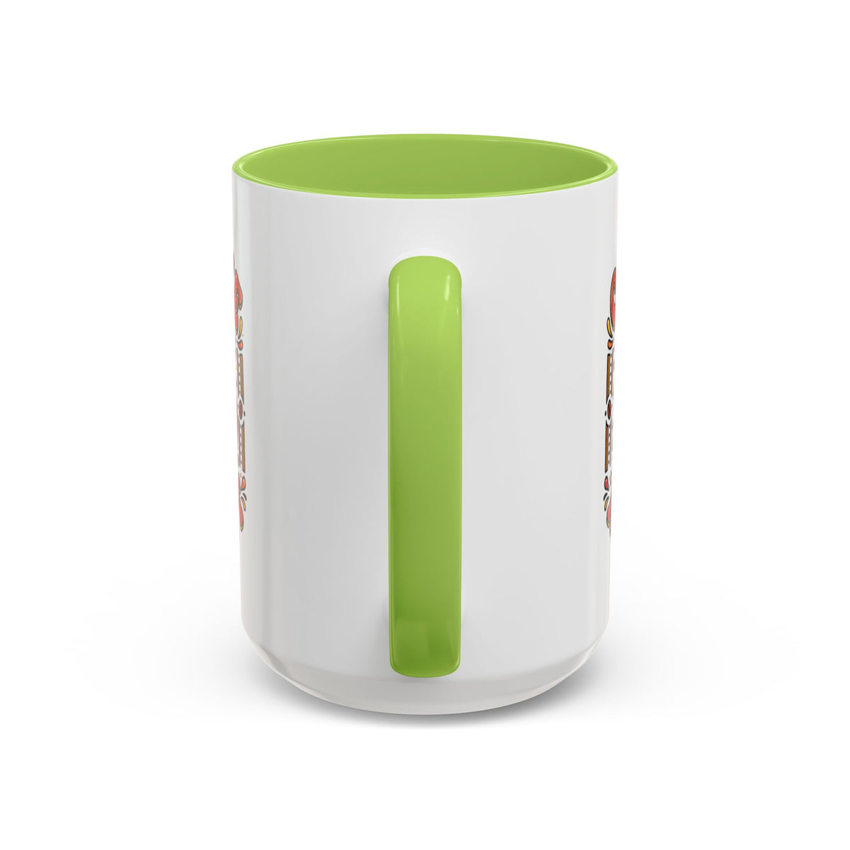 Coffee Addict Accent Mug — "Coffee Power" Retro Coffee Lover Gift (11oz/15oz)