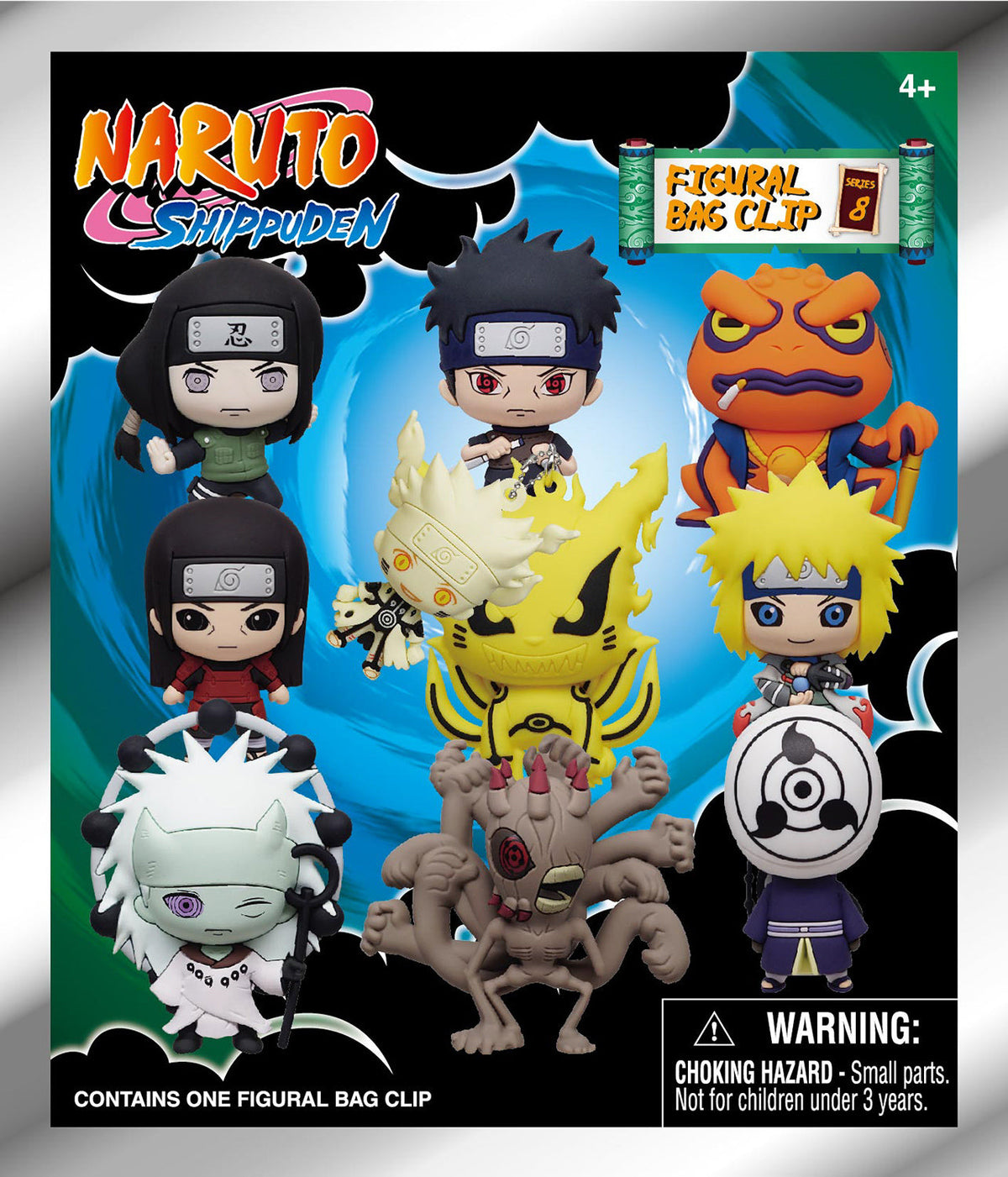 Naruto 3D Foam Bag Clip, Series 8 Bling Bag
