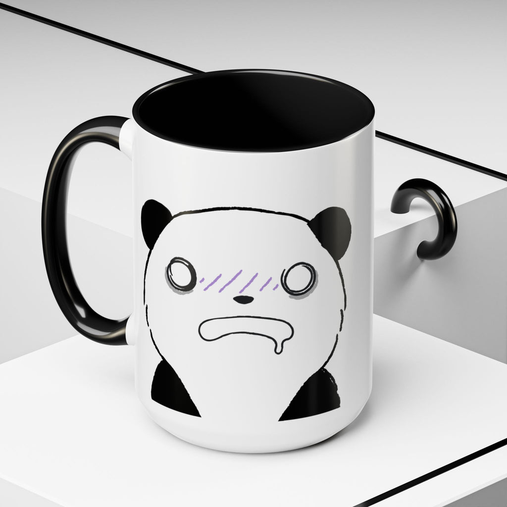 Just Give Me My Coffee!!! Accent Mug — Panda Coffee Lover Gift (11/15oz)
