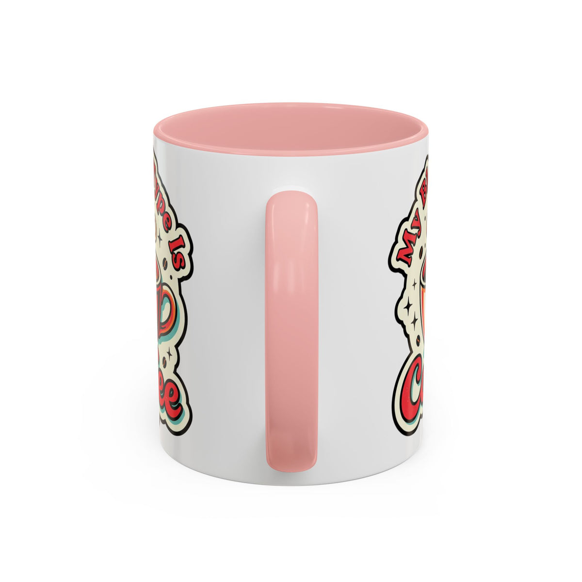 Coffee Mug - "My Blood Type Is Coffee" Accent Ceramic Mug (11oz & 15oz)