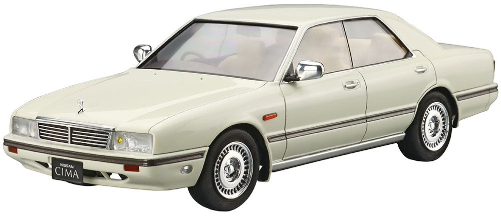 1/24 Nissan Y31 Cima Type II Limited 1990 Model Kit - Aoshima JDM Luxury Sedan Scale Model