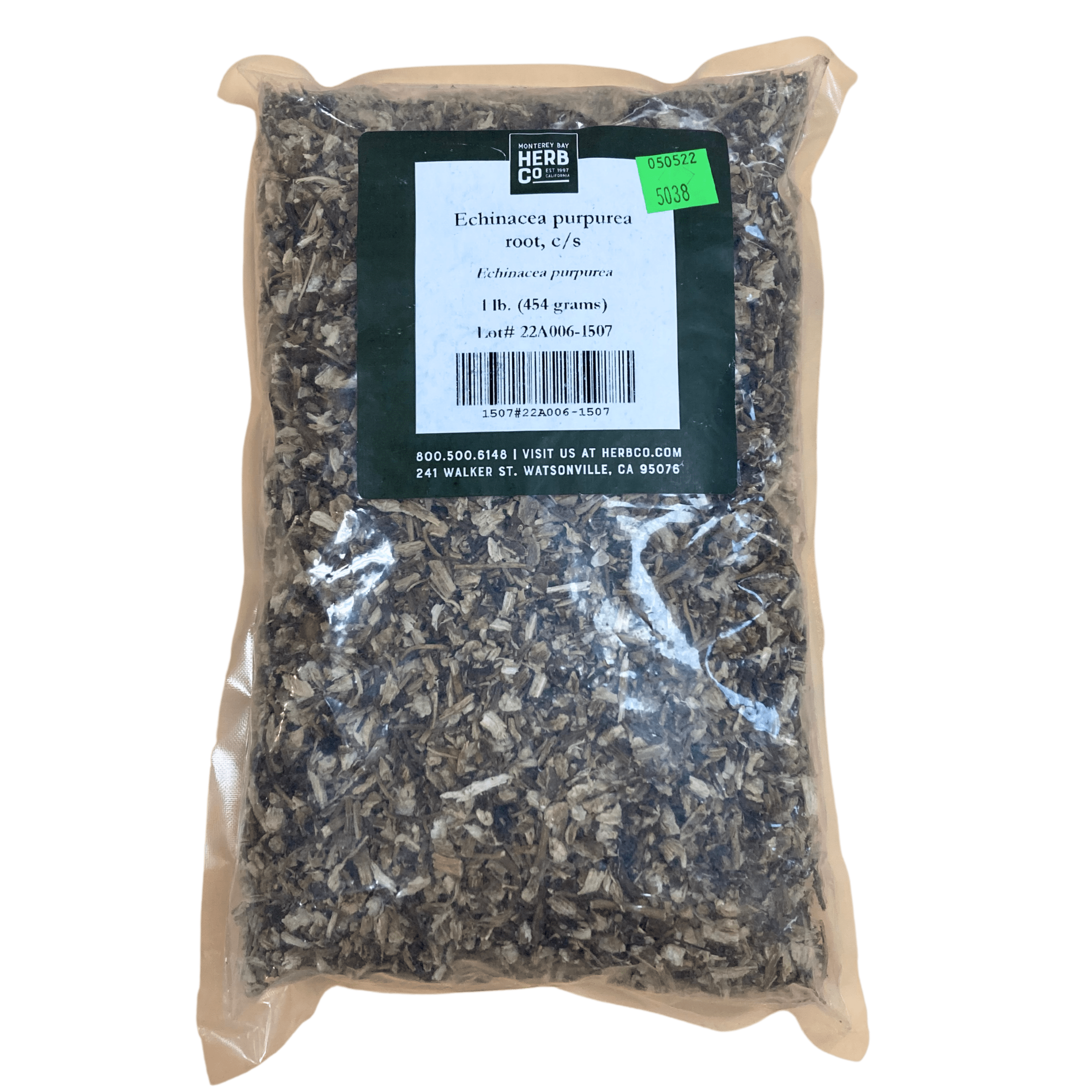 Echinacea purpurea Root, Cut, Sifted