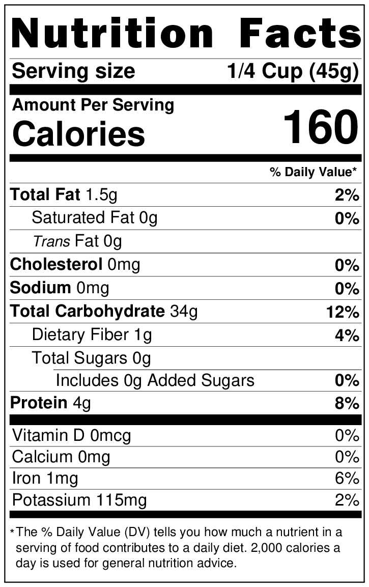 Forbidden Rice, Black, Organic (Black Pearl Rice)