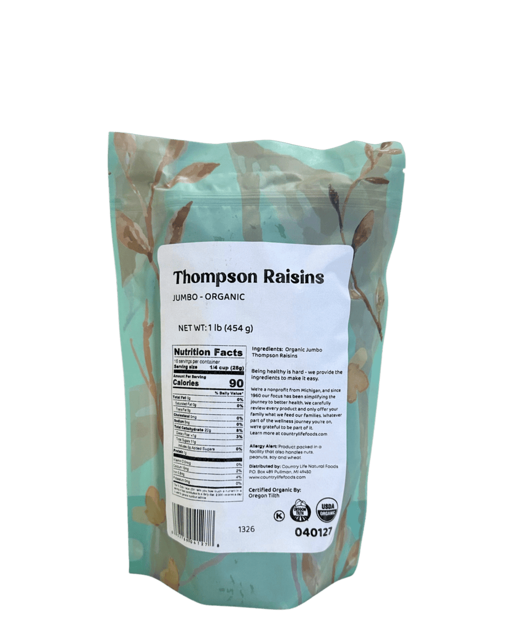 Raisins, Thompson Organic Jumbo