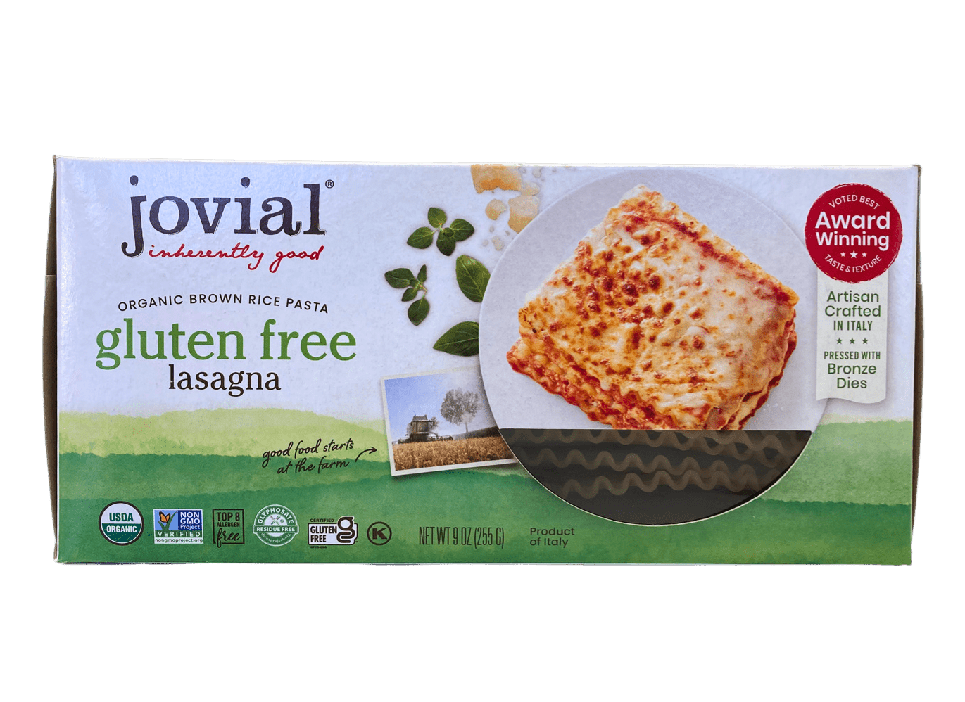 Lasagna, Brown Rice, Organic, Jovial, Gluten-Free