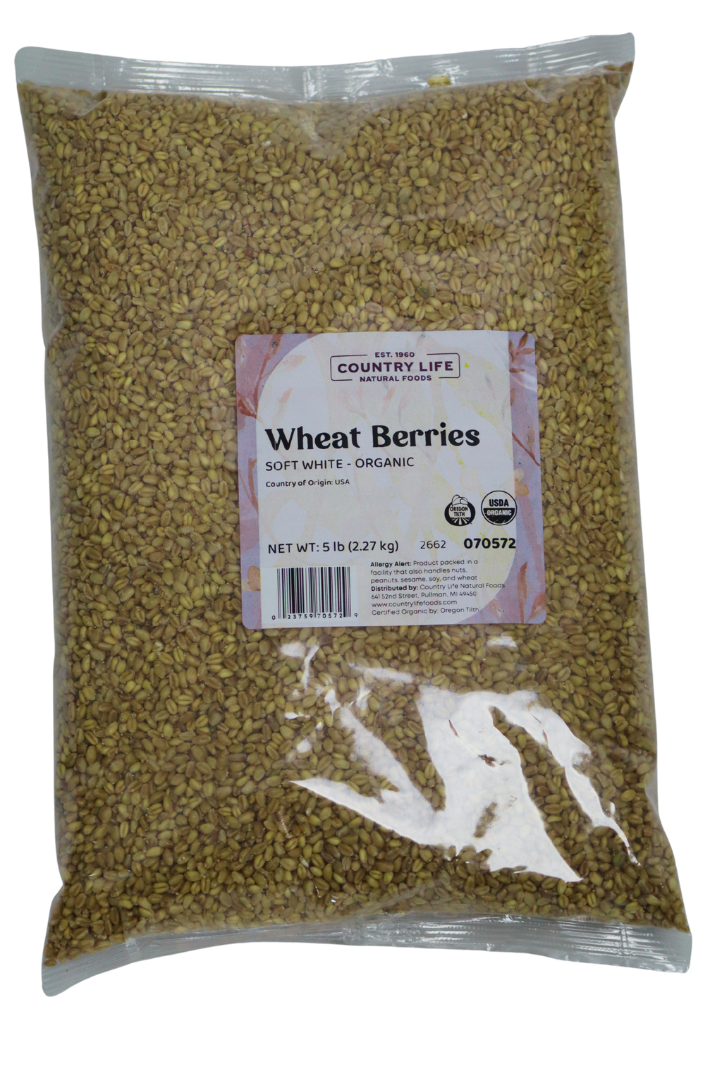 Wheat Berries, Soft White, Organic