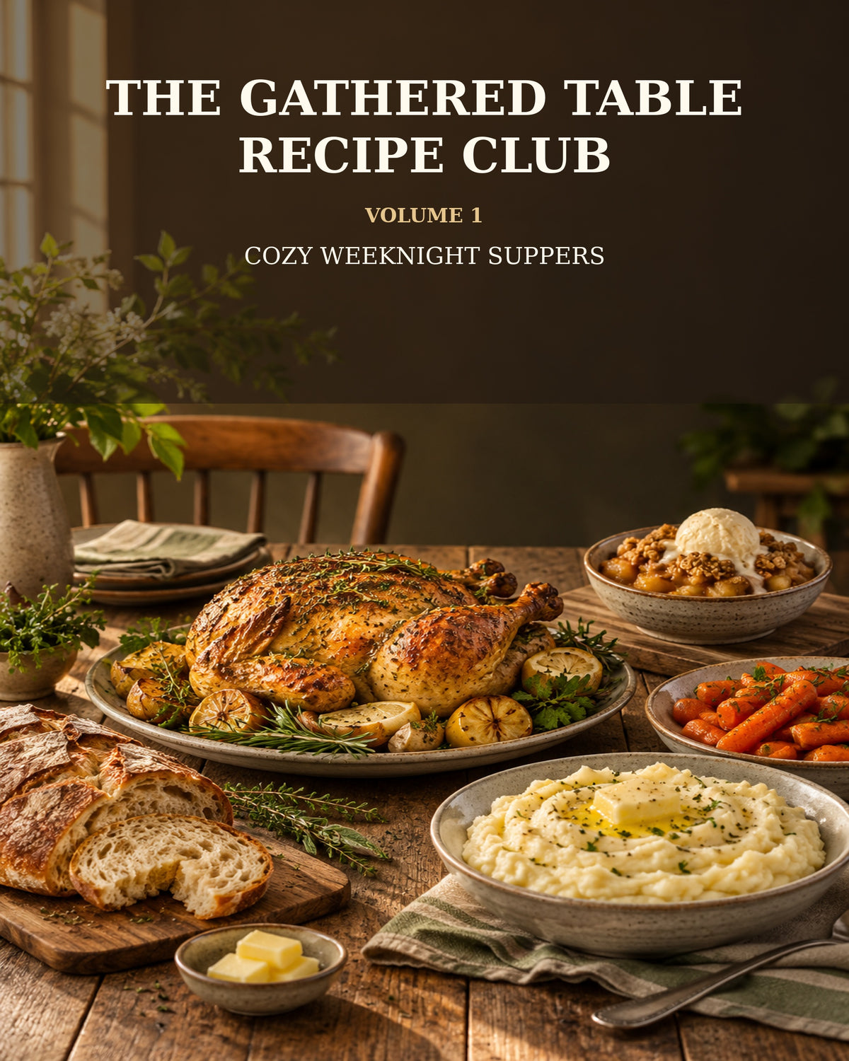THE GATHERED TABLE RECIPE CLUB  VOLUME 1 COZY WEEKNIGHT SUPPERS