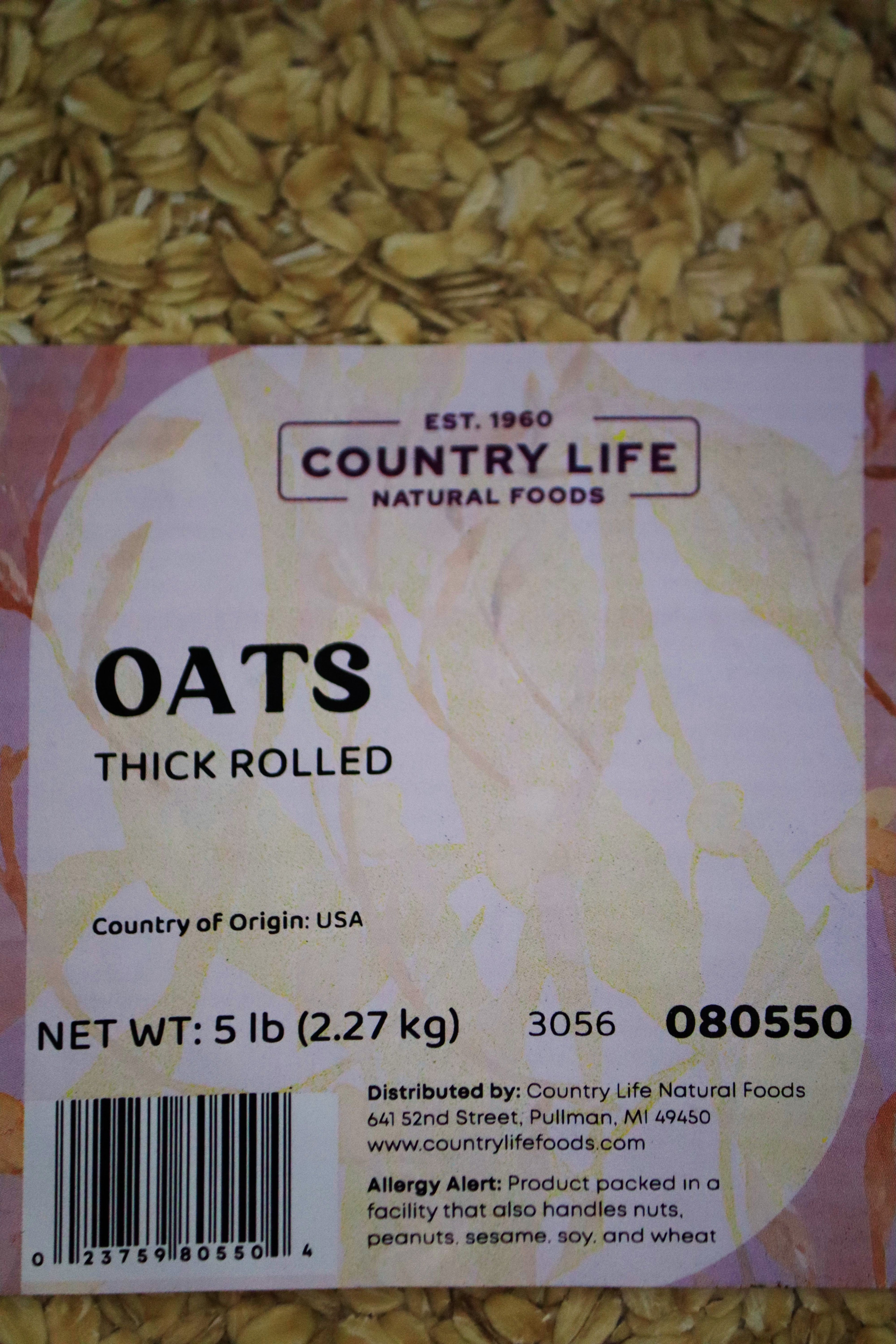 Oats, Thick Rolled, Organic