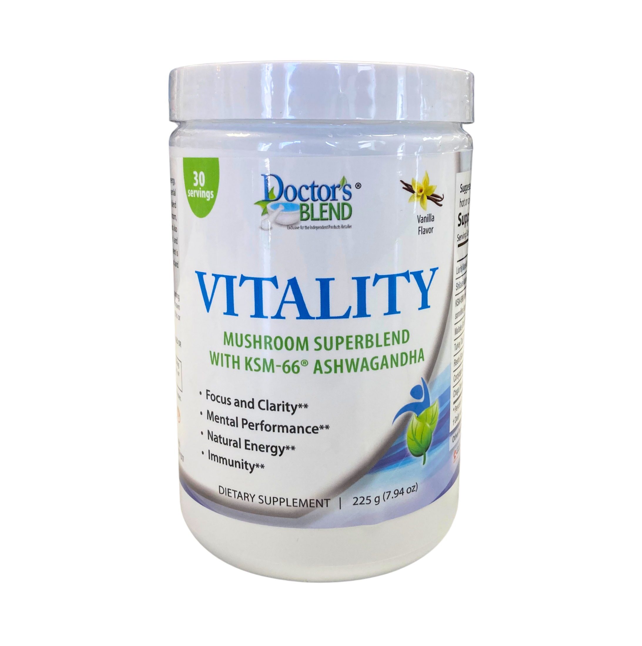 Vitality Mushroom SuperBlend Powder with Ashwagandha