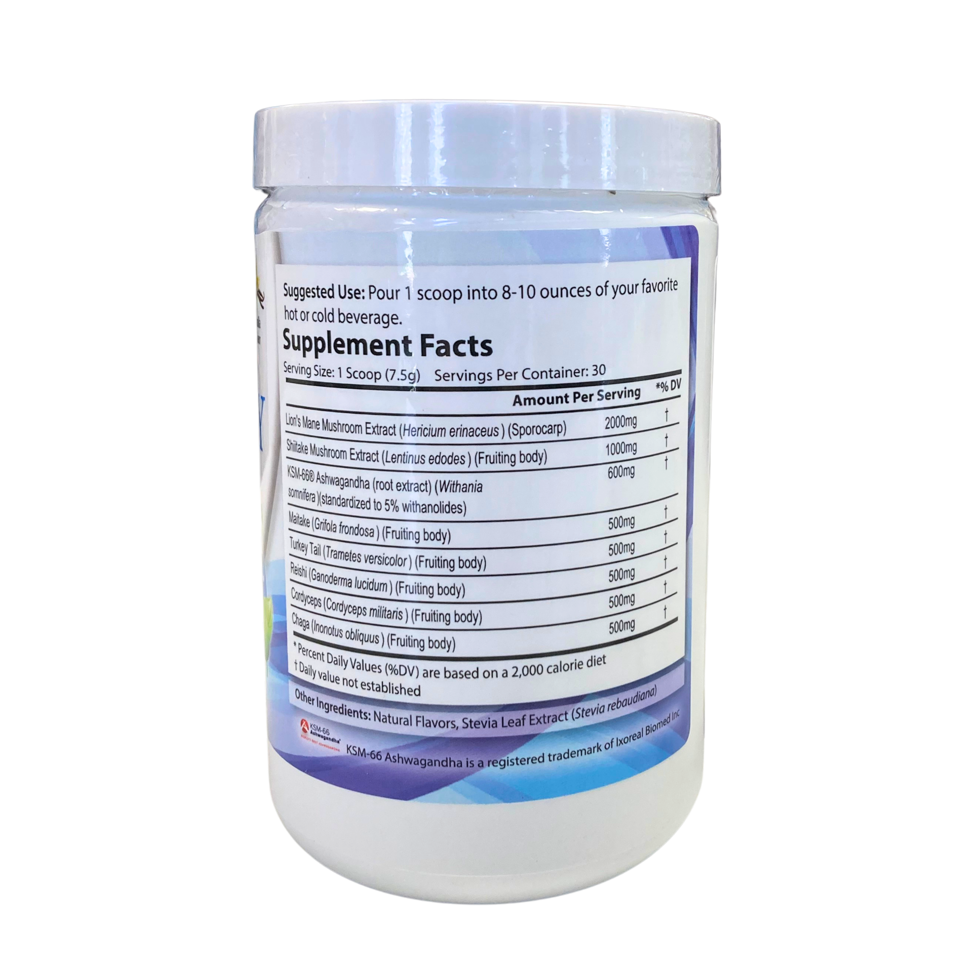 Vitality Mushroom SuperBlend Powder with Ashwagandha