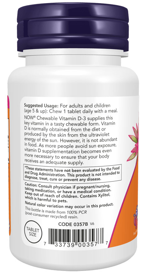 Vitamin D-3 1,000 IU, Chewable