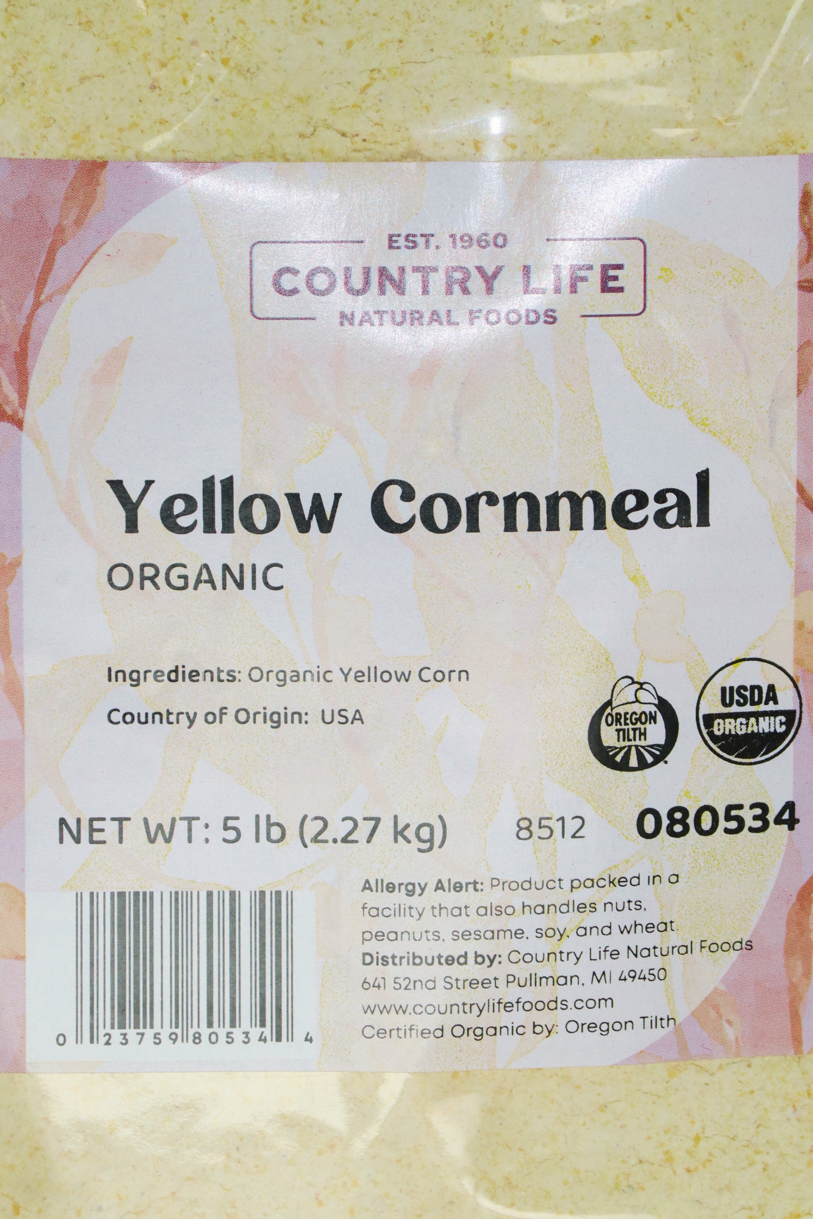Cornmeal, Yellow, Organic