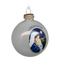 Mother and Child Nativity Glass Ball Ornament