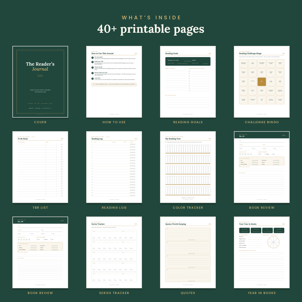 The Reader's Journal (Printable)