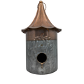Rustic Metal Hanging Birdhouse