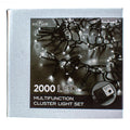 Cool White 2000 LED Multifunction Cluster Garland