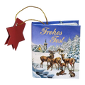 Popup Mini Book German Ornament - Frohes Fest Nature