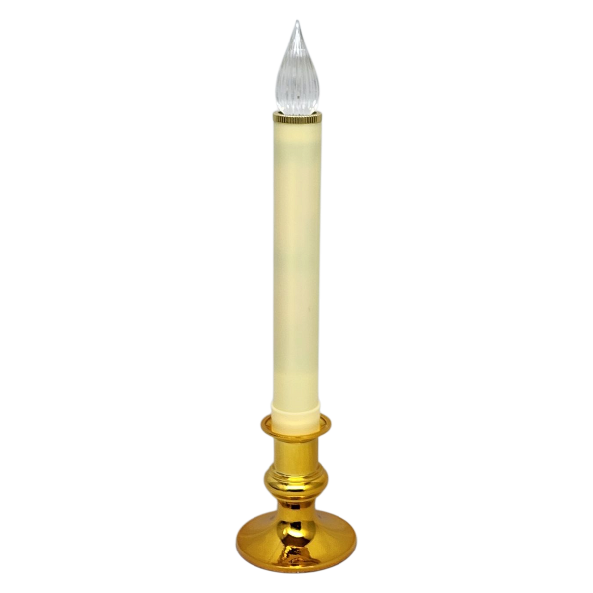 Newport LED Window Candle - Dixie - Brass with Sensor