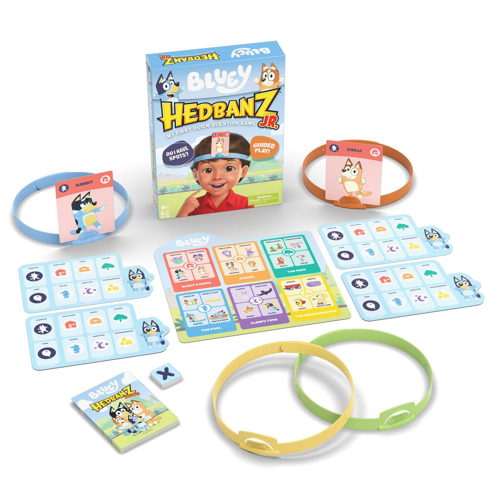 Bluey Hedbanz Jr Picture Guessing Board Game