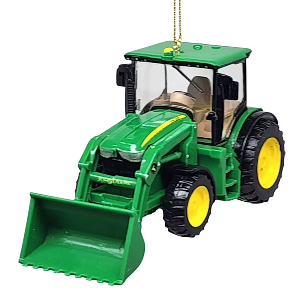 John Deere 680R Diesel Tractor with Loader Ornament