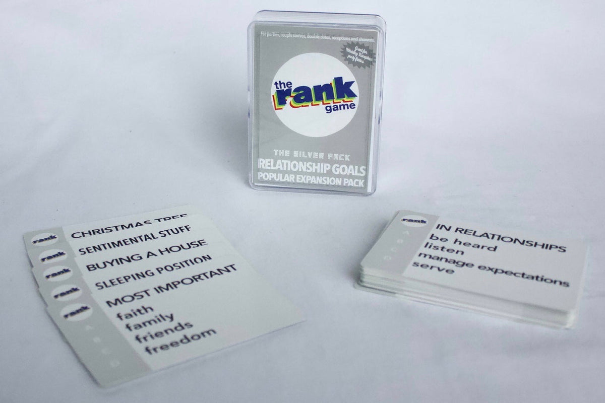 The Rank Game Expansion Pack: Relationship Goals (Silver Pack)