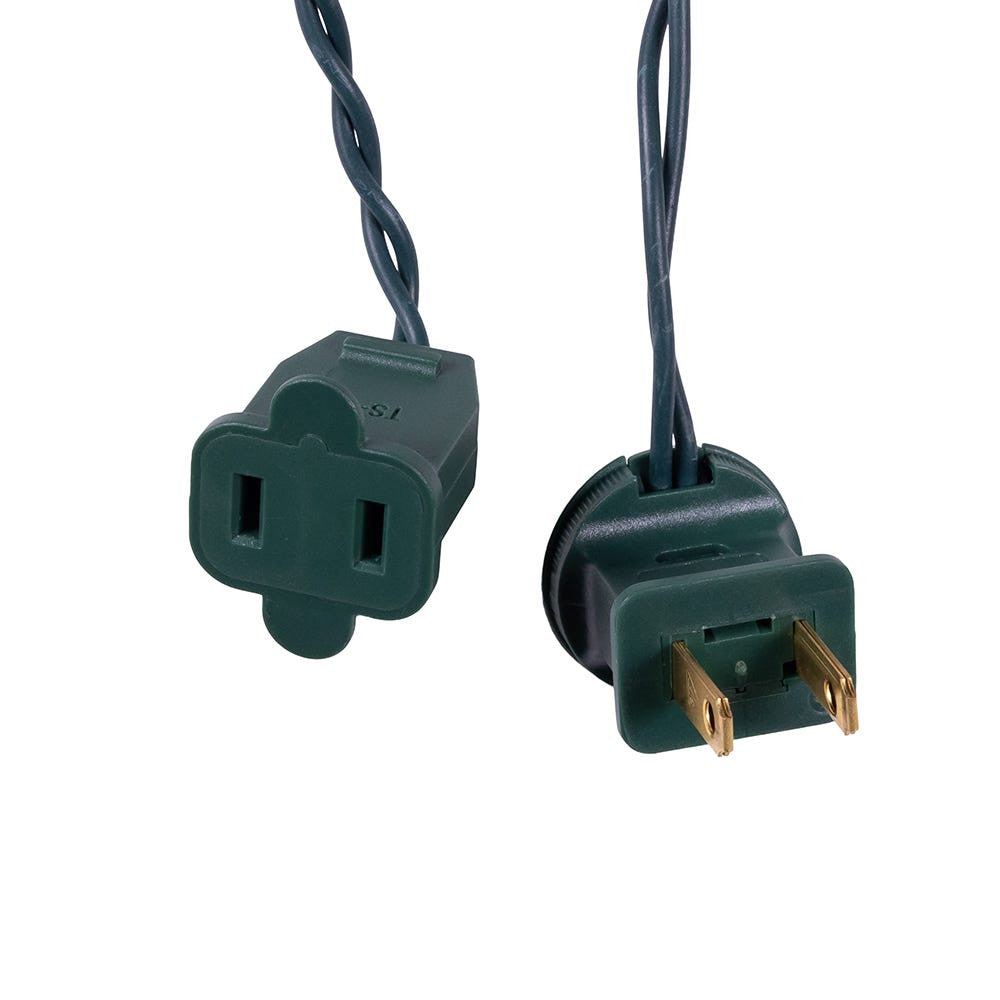 Jingle Bright 100 LED Light Set - Red/White - Green Wire