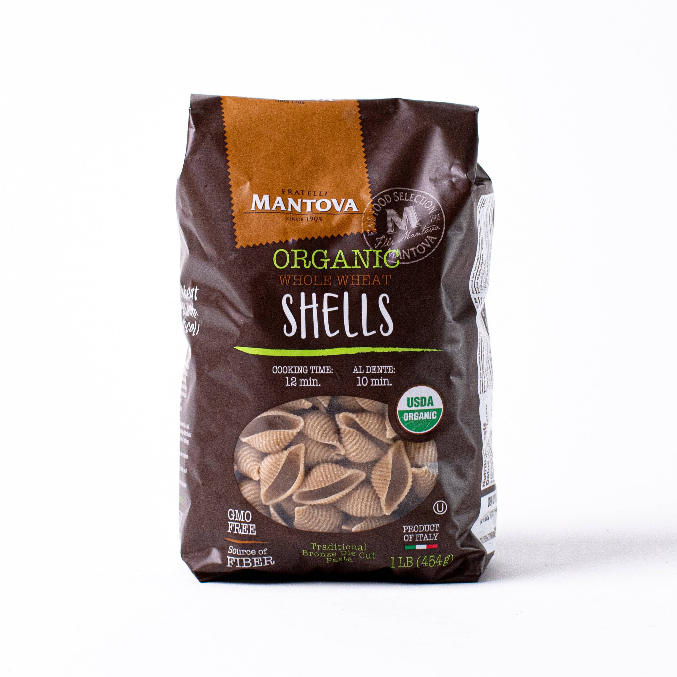 Shells, Whole Wheat, Medium, Organic
