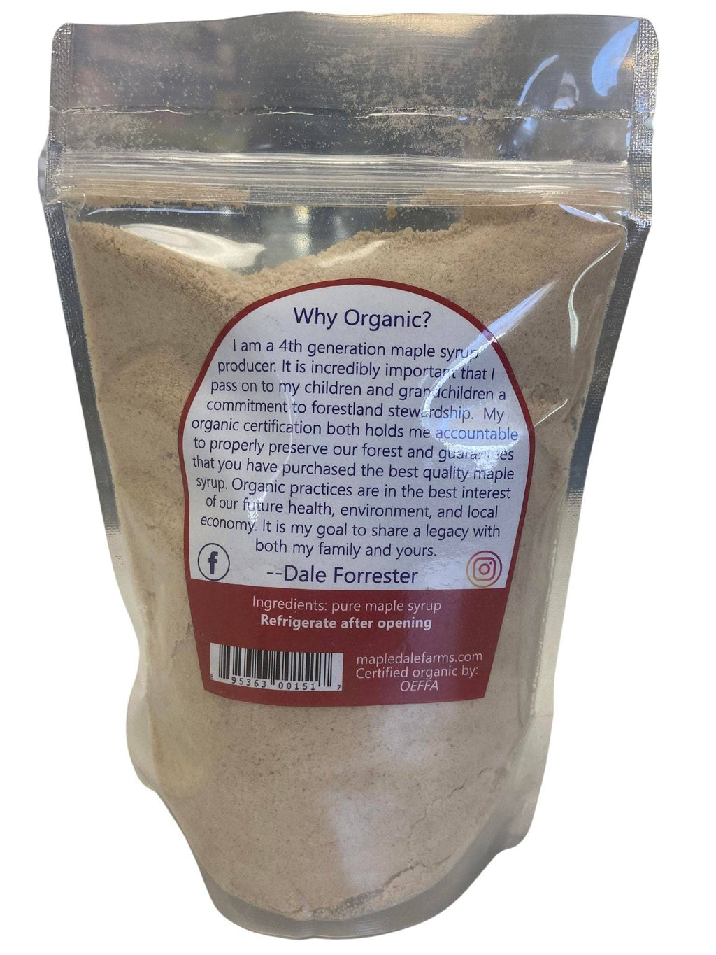 Maple Sugar Granules