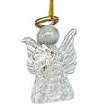 Spun Glass Angel Ornaments with Tree