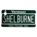 Shelburne Vermont License Plate Key Chain