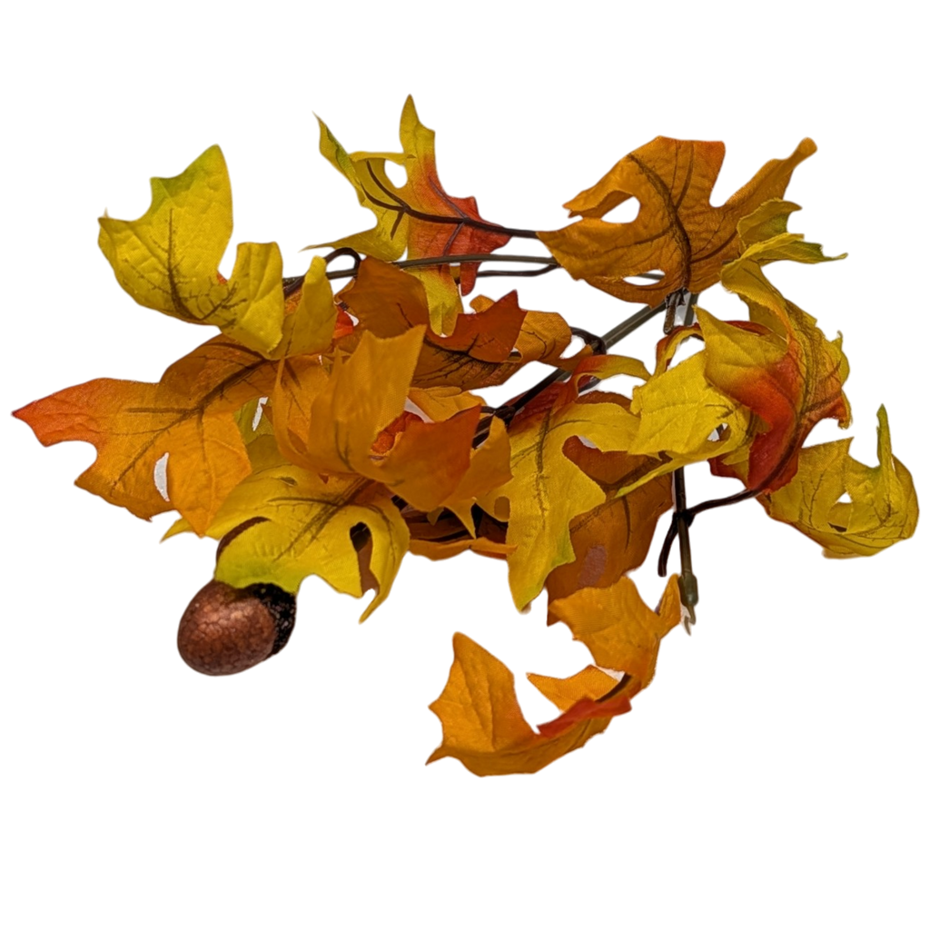13-Inch Autumn Oak Leaf Bush